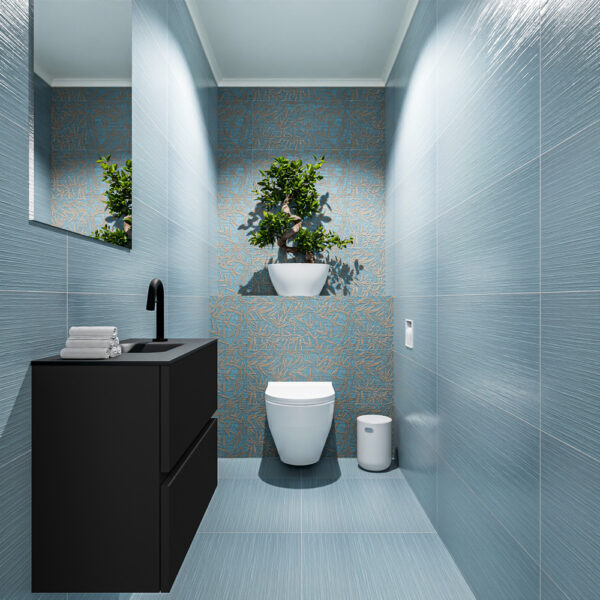 MONDIAZ ADA 60cm toiletmeubel urban. LEX wastafel urban positie midden. Met 1 kraangat