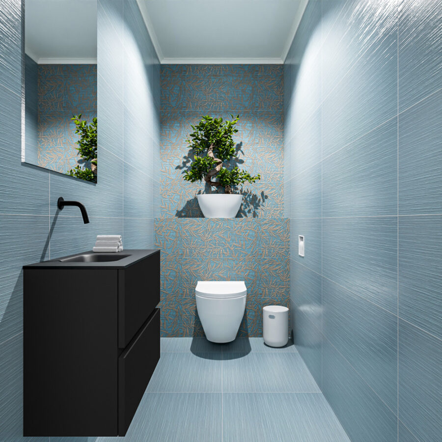 MONDIAZ ADA 60cm toiletmeubel urban. LEX wastafel urban positie links. Zonder kraangat