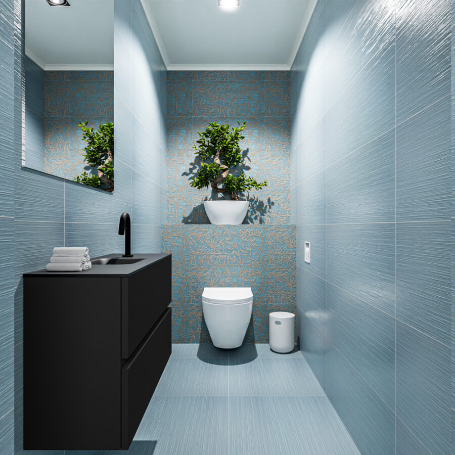 MONDIAZ ADA 80cm toiletmeubel urban. LEX wastafel urban positie midden. Met 1 kraangat