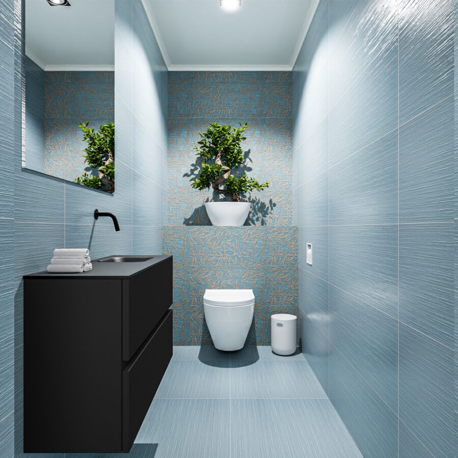 MONDIAZ ADA 80cm toiletmeubel urban. LEX wastafel urban positie rechts. Zonder kraangat