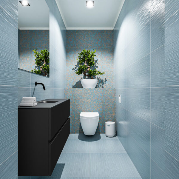 MONDIAZ ADA 100cm toiletmeubel urban. LEX wastafel urban positie midden. Zonder kraangat