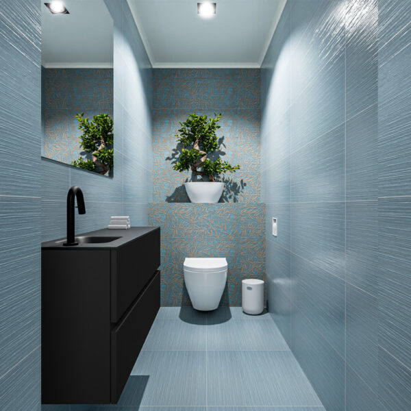 MONDIAZ ADA 100cm toiletmeubel urban. LEX wastafel urban positie links. Met 1 kraangat