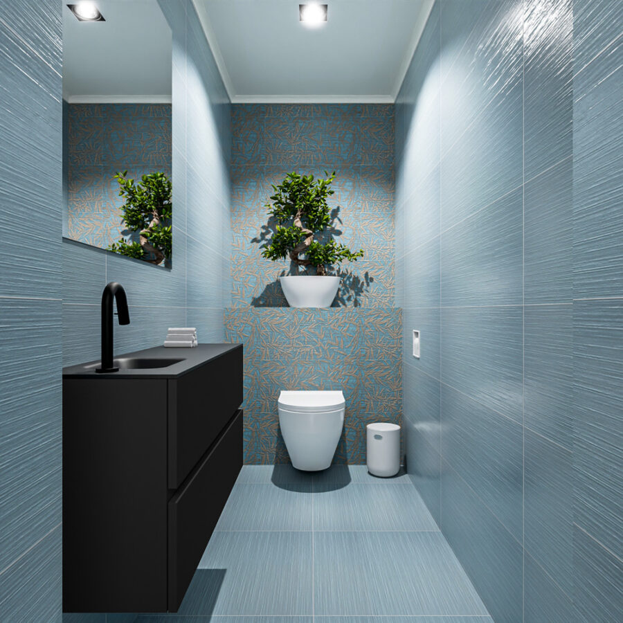 MONDIAZ ADA 100cm toiletmeubel urban. LEX wastafel urban positie links. Met 1 kraangat