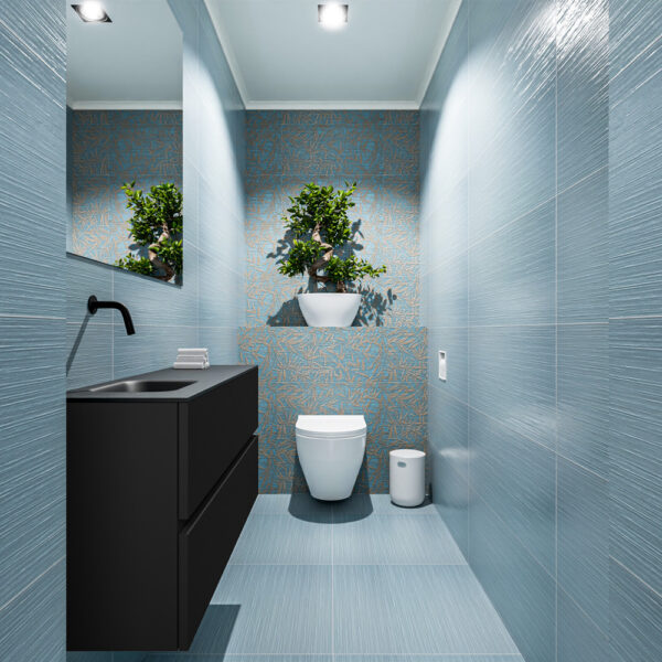 MONDIAZ ADA 100cm toiletmeubel urban. LEX wastafel urban positie links. Zonder kraangat