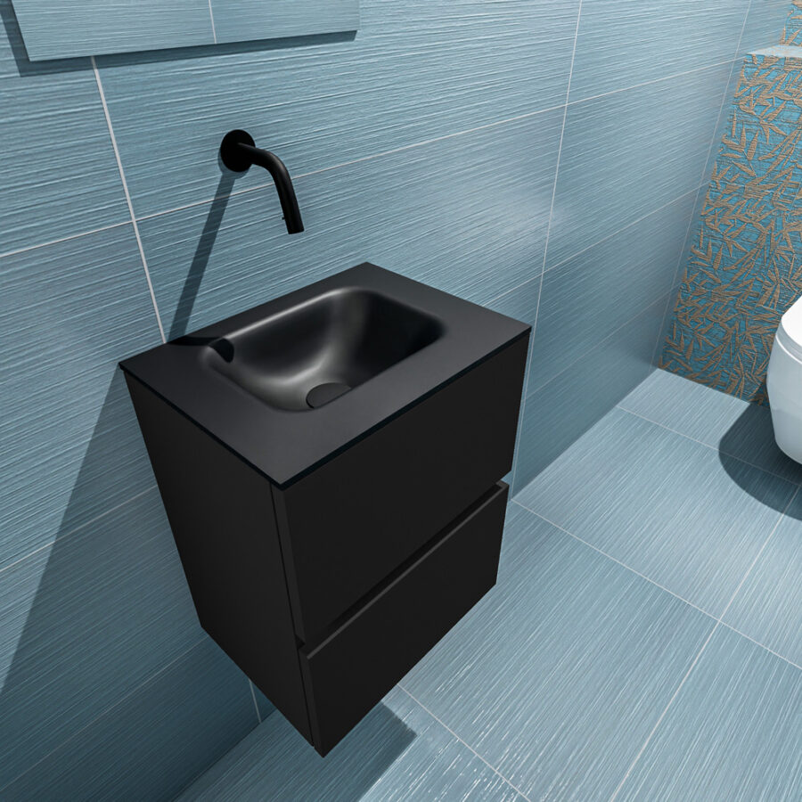 MONDIAZ ADA 40cm toiletmeubel urban. LEX wastafel urban positie midden. Zonder kraangat - Afbeelding 2