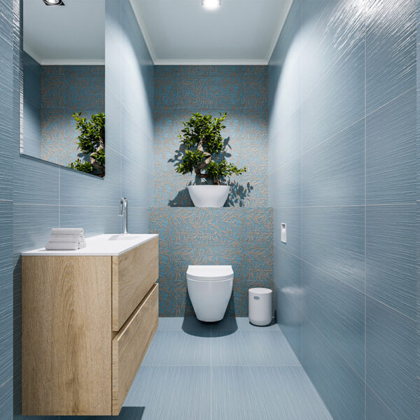 MONDIAZ ADA 80cm toiletmeubel washed oak. LEX wastafel talc positie rechts. Met 1 kraangat
