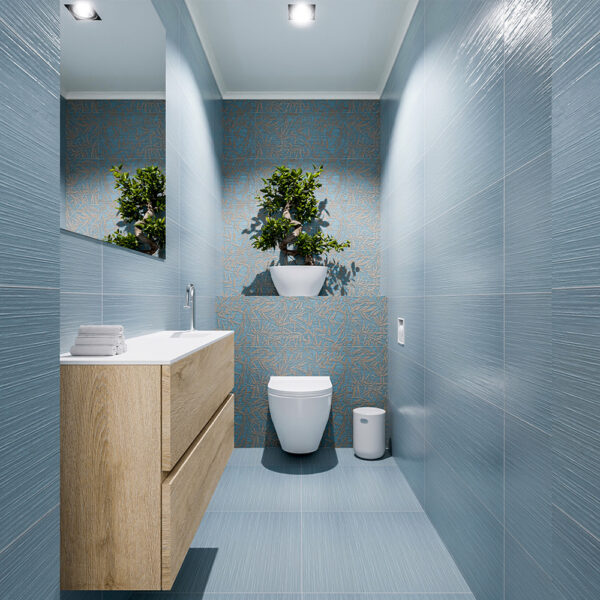 MONDIAZ ADA 100cm toiletmeubel washed oak. LEX wastafel talc positie rechts. Met 1 kraangat