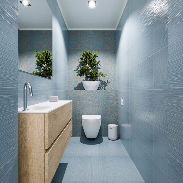 MONDIAZ ADA 120cm toiletmeubel washed oak. LEX wastafel talc positie links. Met 1 kraangat
