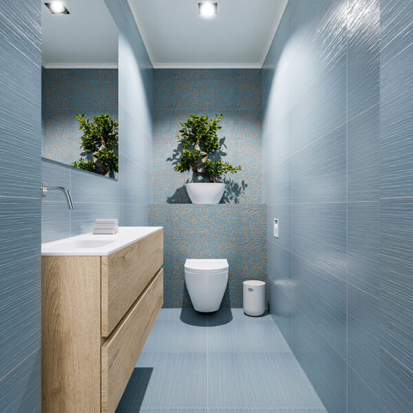 MONDIAZ ADA 120cm toiletmeubel washed oak. LEX wastafel talc positie links. Zonder kraangat