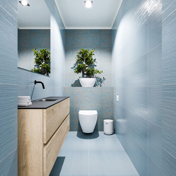 MONDIAZ ADA 120cm toiletmeubel washed oak. LEX wastafel urban positie midden. Zonder kraangat