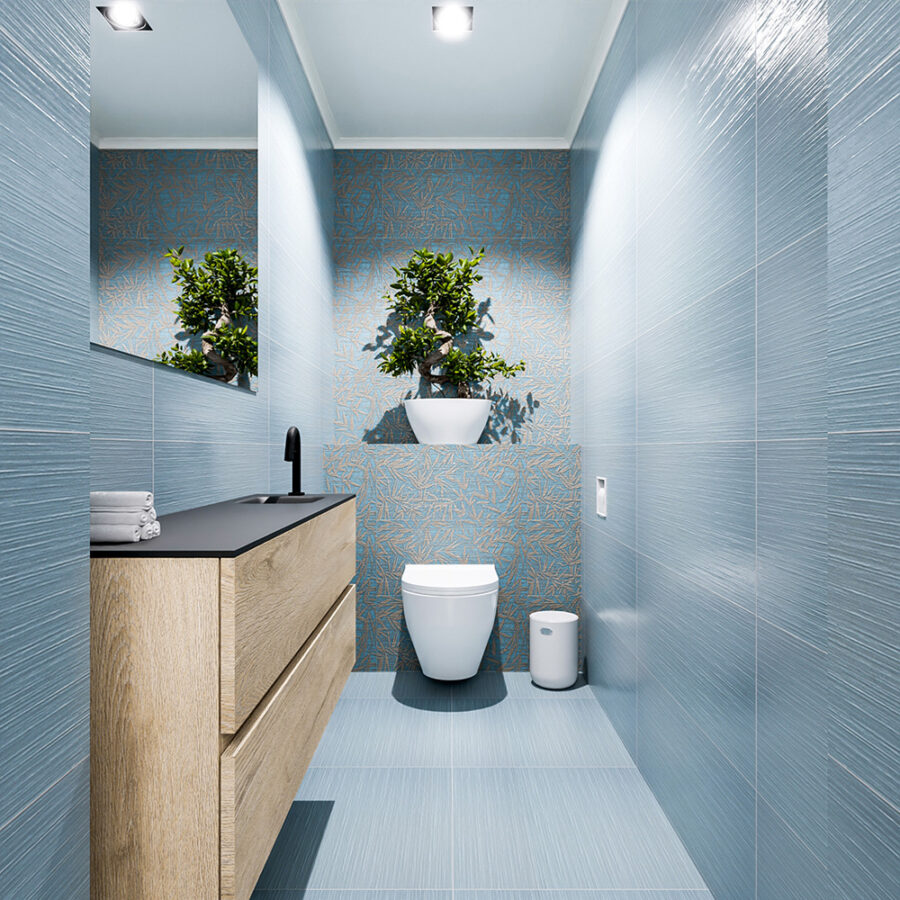 MONDIAZ ADA 120cm toiletmeubel washed oak. LEX wastafel urban positie rechts. Met 1 kraangat