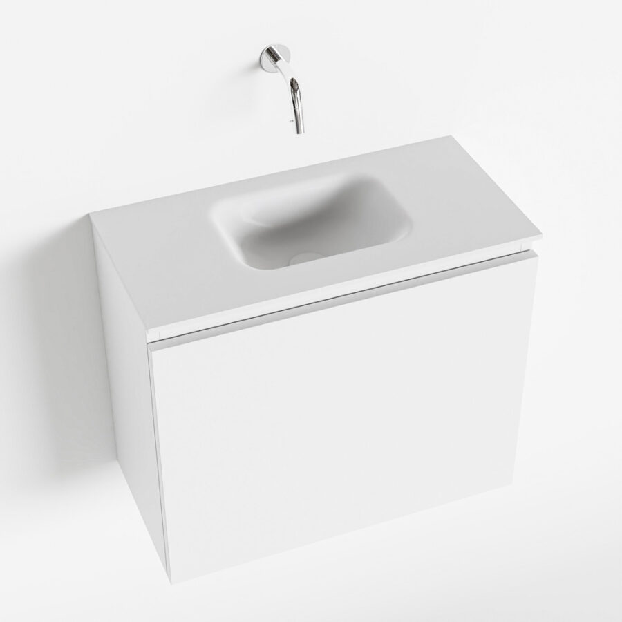 MONDIAZ OLAN 60cm toiletmeubel talc. LEX wastafel talc positie midden. Zonder kraangat - Afbeelding 4