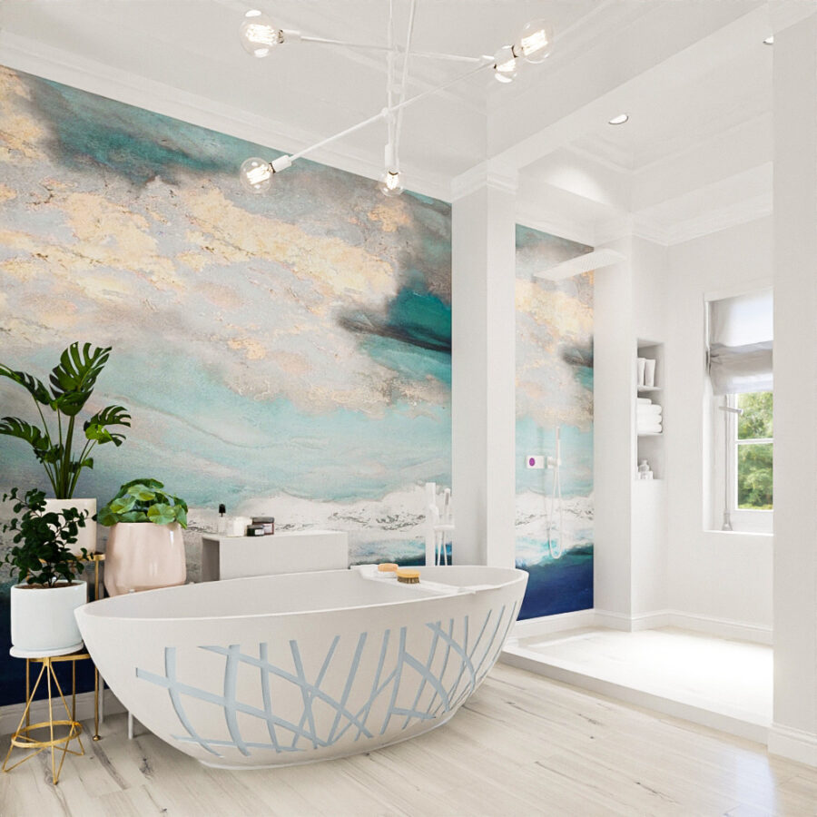 MONDIAZ HOLM DESIGN  vrijstaand bad 180x85cm kleur Clay / Talc - Afbeelding 3