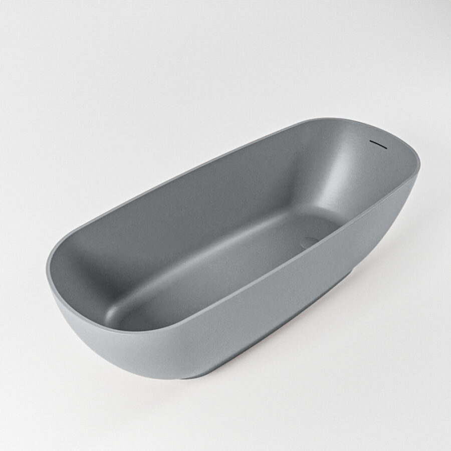MONDIAZ ROCK vrijstaand bad 170x70cm kleur Plata / Plata - Afbeelding 5