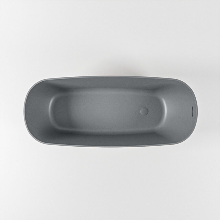 MONDIAZ ROCK vrijstaand bad 170x70cm kleur Plata / Plata - Afbeelding 8