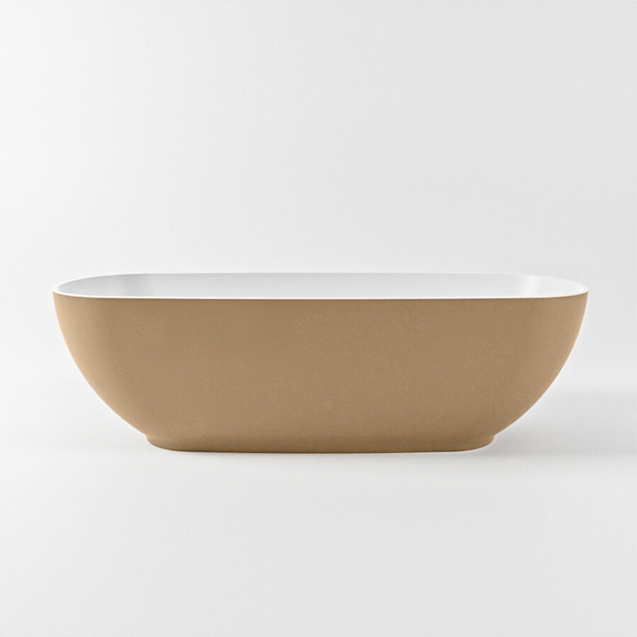 MONDIAZ ROCK vrijstaand bad 170x70cm kleur Oro / Talc - Afbeelding 9