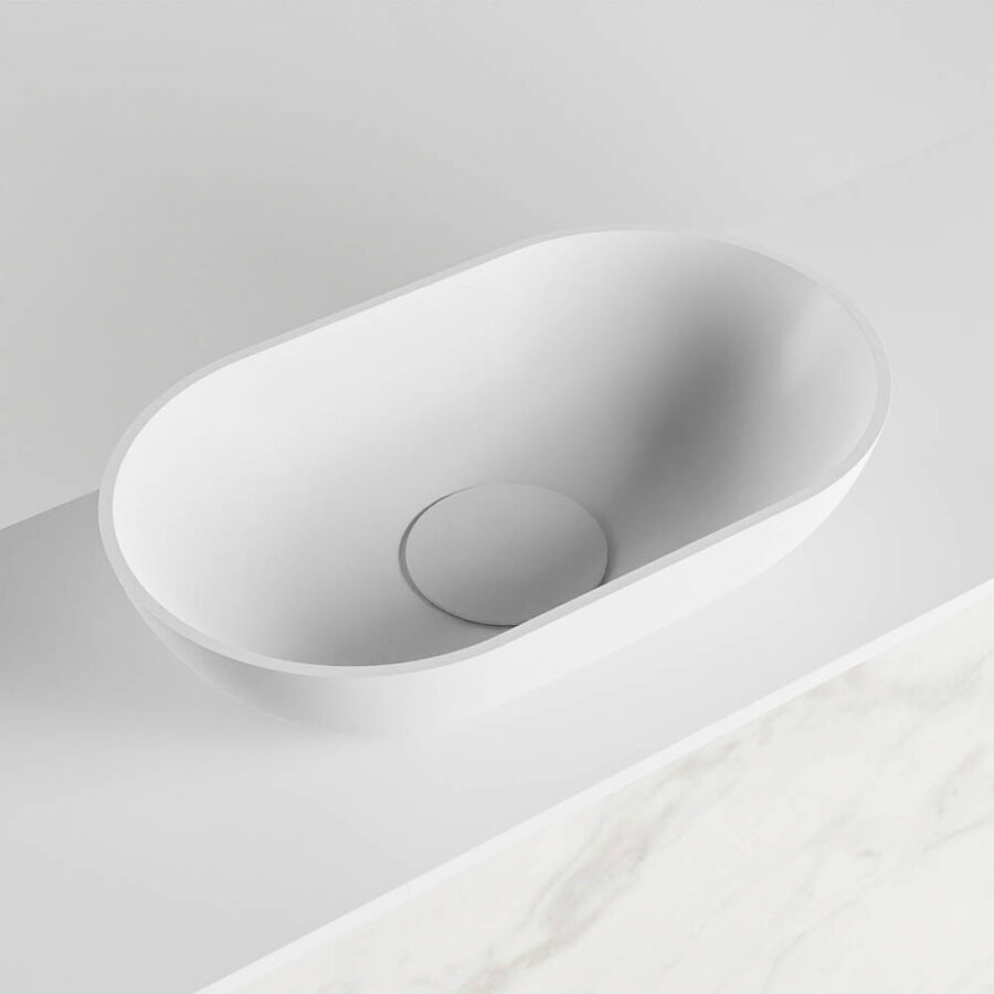 MONDIAZ FOWY toiletmeubel 120cm kleur Carrara. Waskom positie links kleur talc | talc. Met 1 kraangat - Afbeelding 7