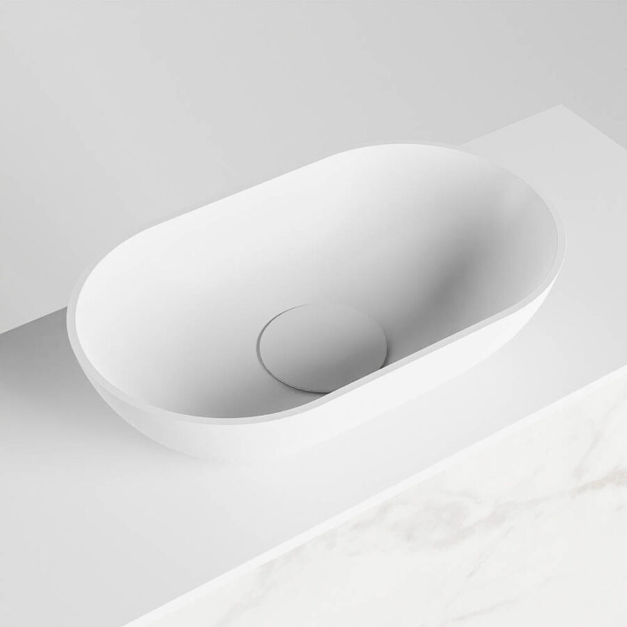 MONDIAZ FOWY toiletmeubel 120cm kleur Carrara. Waskom positie rechts kleur talc | talc. Met 1 kraangat - Afbeelding 7
