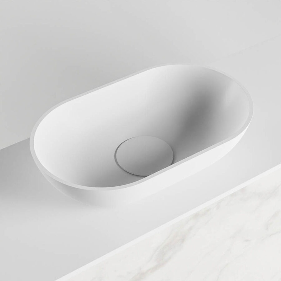 MONDIAZ FOWY toiletmeubel 120cm kleur Carrara. Waskom positie links kleur talc | talc. Zonder kraangat - Afbeelding 7