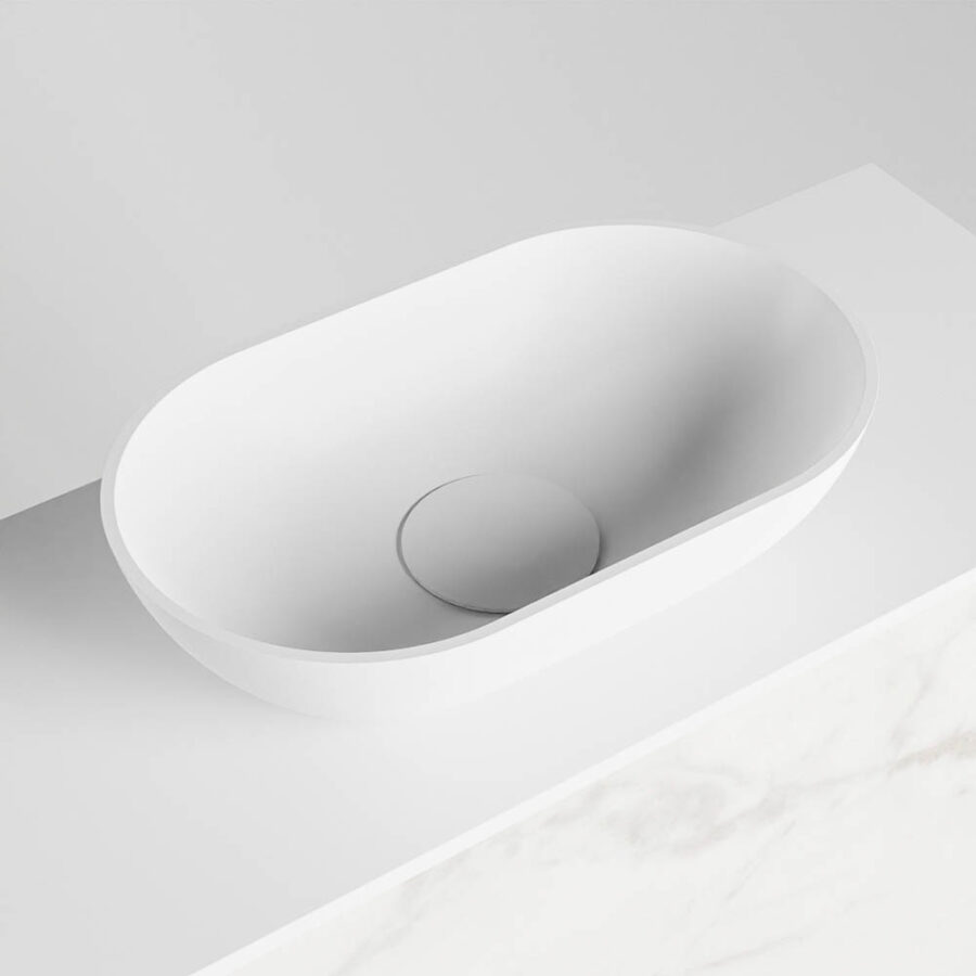MONDIAZ FOWY toiletmeubel 120cm kleur Carrara. Waskom positie rechts kleur talc | talc. Zonder kraangat - Afbeelding 7