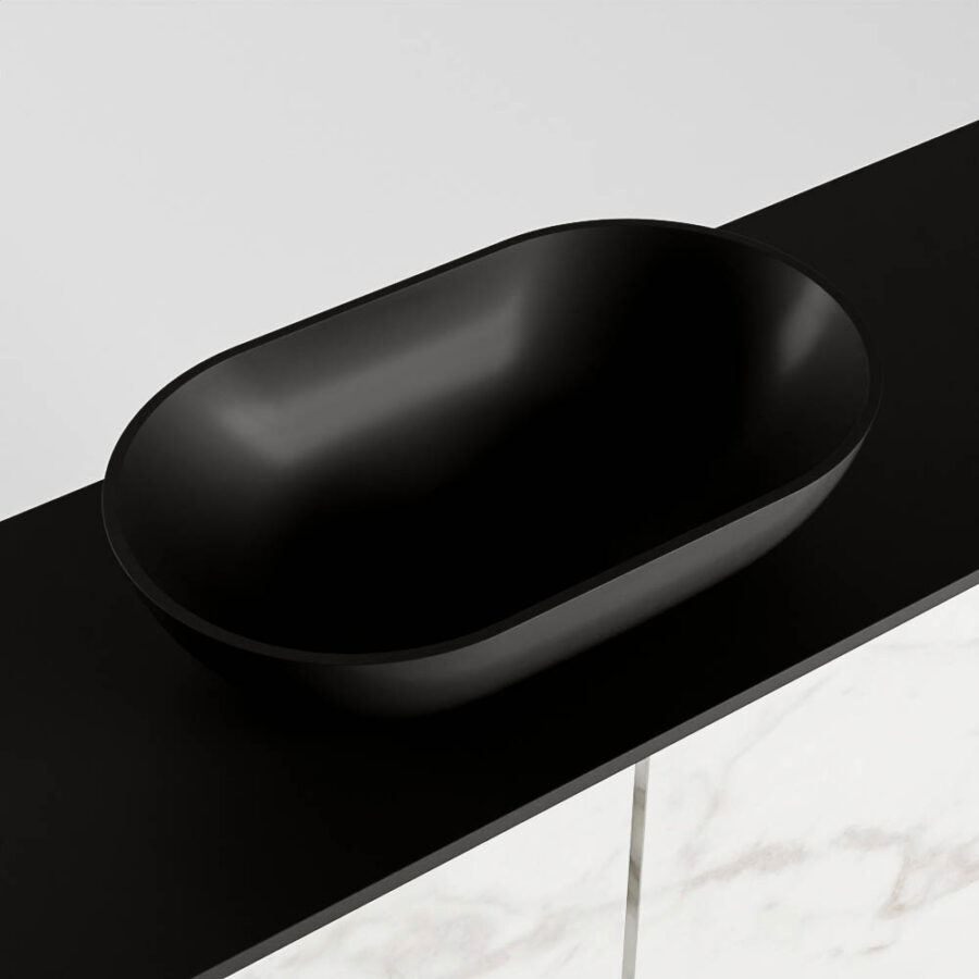 MONDIAZ FOWY toiletmeubel 80cm kleur Carrara. Waskom positie midden kleur urban | urban. Met 1 kraangat - Afbeelding 7