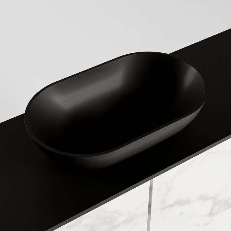 MONDIAZ FOWY toiletmeubel 80cm kleur Carrara. Waskom positie midden kleur urban | urban. Zonder kraangat - Afbeelding 7
