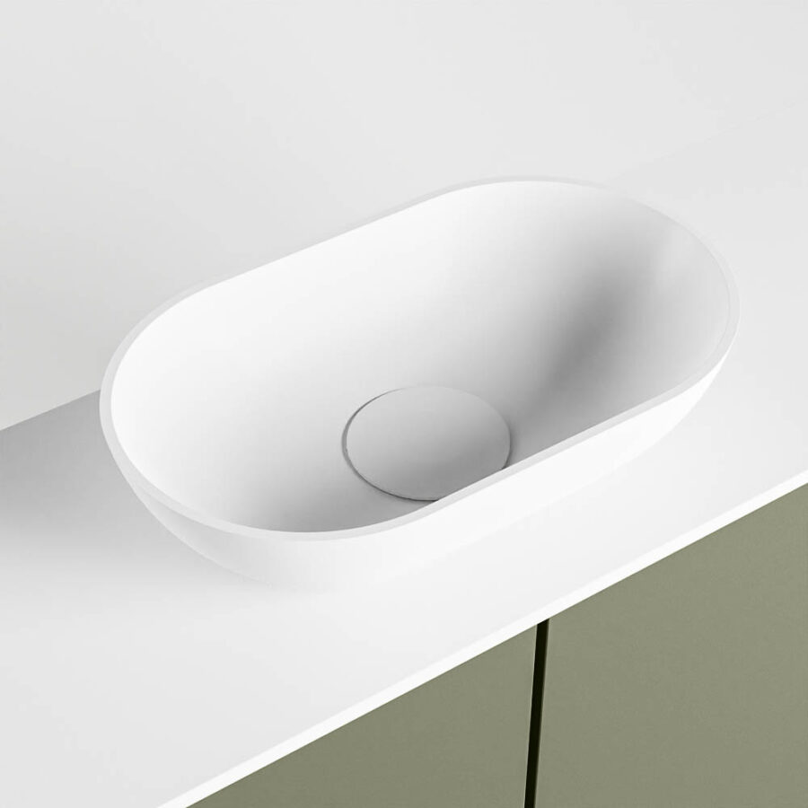 MONDIAZ FOWY toiletmeubel 120cm kleur army. Waskom positie midden kleur talc | talc. Met 1 kraangat - Afbeelding 7