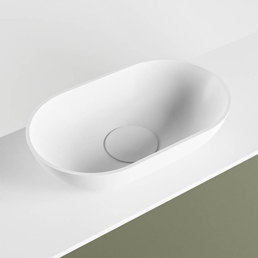 MONDIAZ FOWY toiletmeubel 120cm kleur army. Waskom positie links kleur talc | talc. Met 1 kraangat - Afbeelding 7