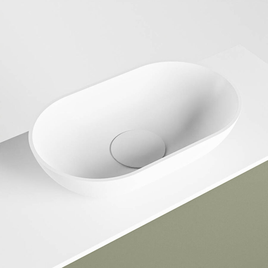 MONDIAZ FOWY toiletmeubel 120cm kleur army. Waskom positie rechts kleur talc | talc. Met 1 kraangat - Afbeelding 7