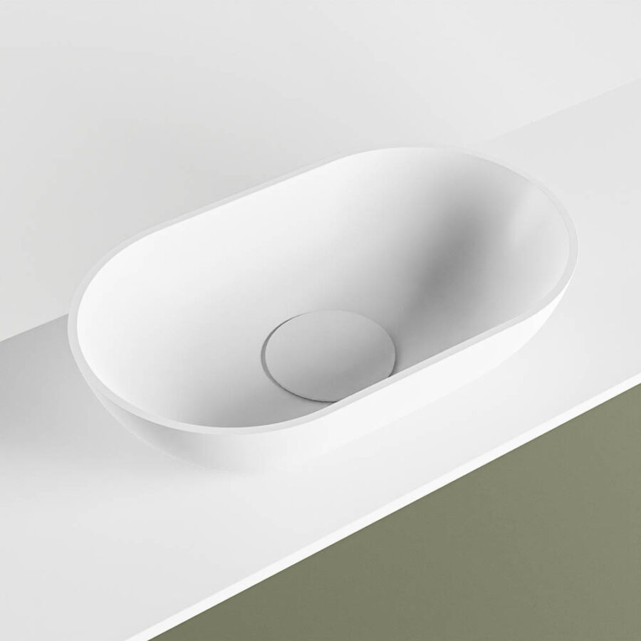 MONDIAZ FOWY toiletmeubel 120cm kleur army. Waskom positie links kleur talc | talc. Zonder kraangat - Afbeelding 7