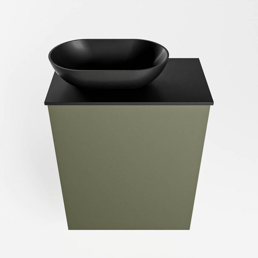 MONDIAZ FOWY toiletmeubel 40cm kleur army. Waskom positie links kleur urban | urban. Met 1 kraangat - Afbeelding 5