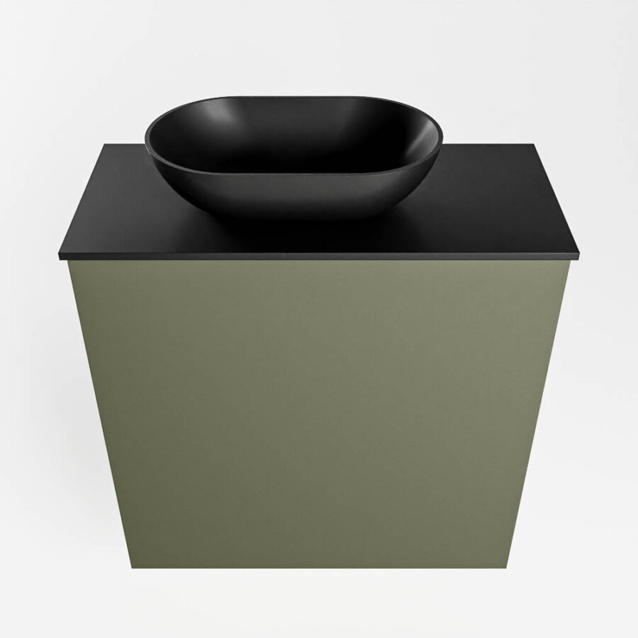 MONDIAZ FOWY toiletmeubel 50cm kleur army. Waskom positie links kleur urban | urban. Met 1 kraangat - Afbeelding 5