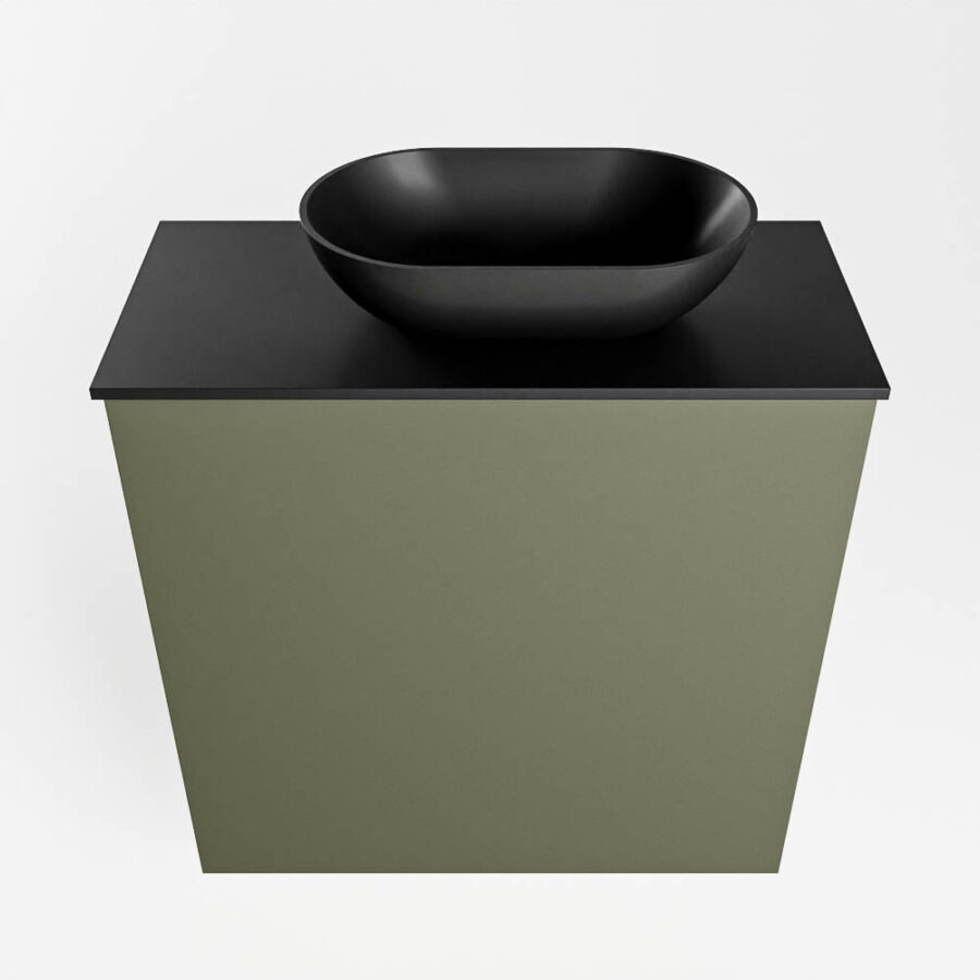 MONDIAZ FOWY toiletmeubel 50cm kleur army. Waskom positie rechts kleur urban | urban. Met 1 kraangat - Afbeelding 5