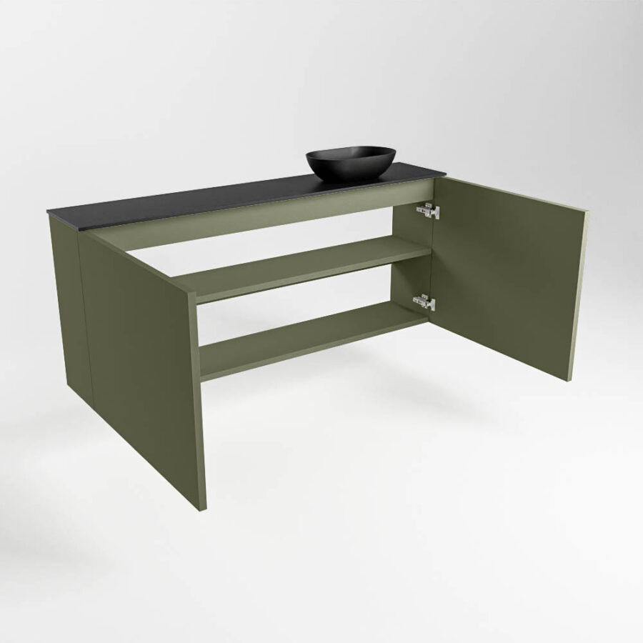 MONDIAZ FOWY toiletmeubel 120cm kleur army. Waskom positie rechts kleur urban | urban. Met 1 kraangat - Afbeelding 6