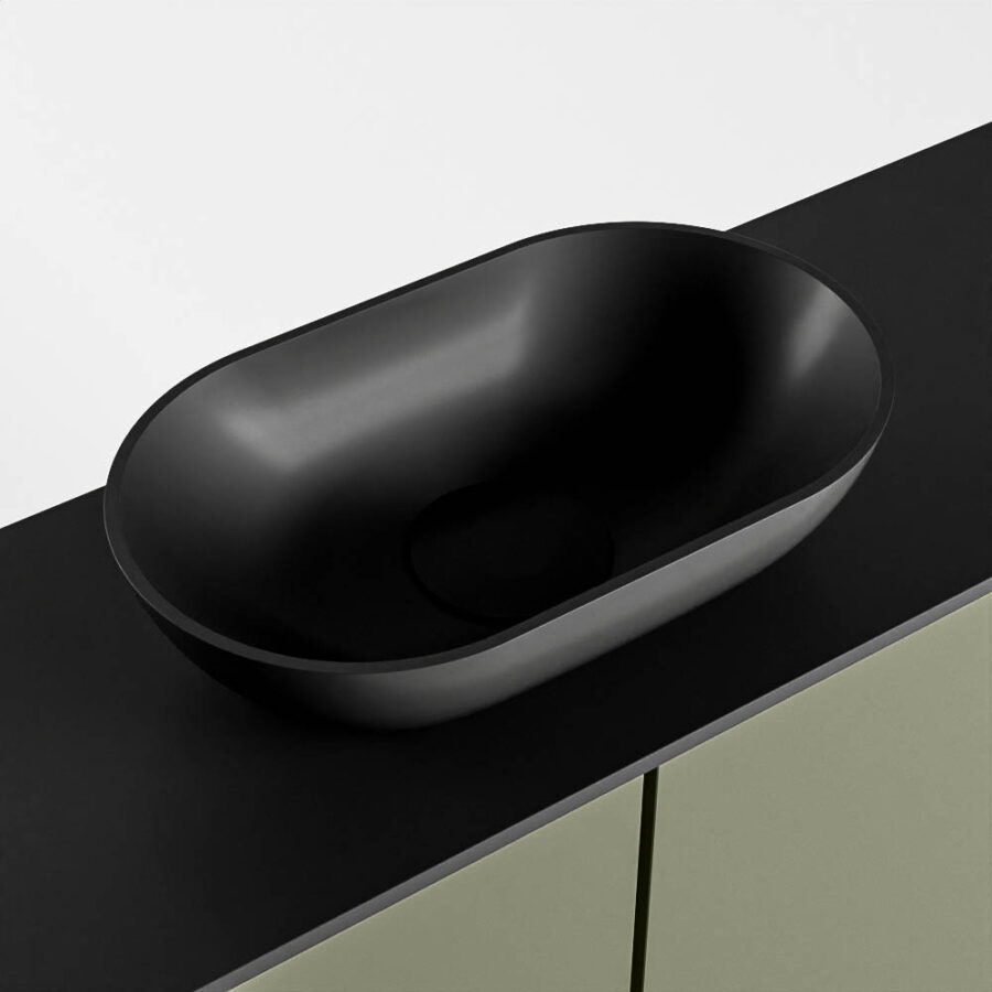 MONDIAZ FOWY toiletmeubel 80cm kleur army. Waskom positie midden kleur urban | urban. Zonder kraangat - Afbeelding 7