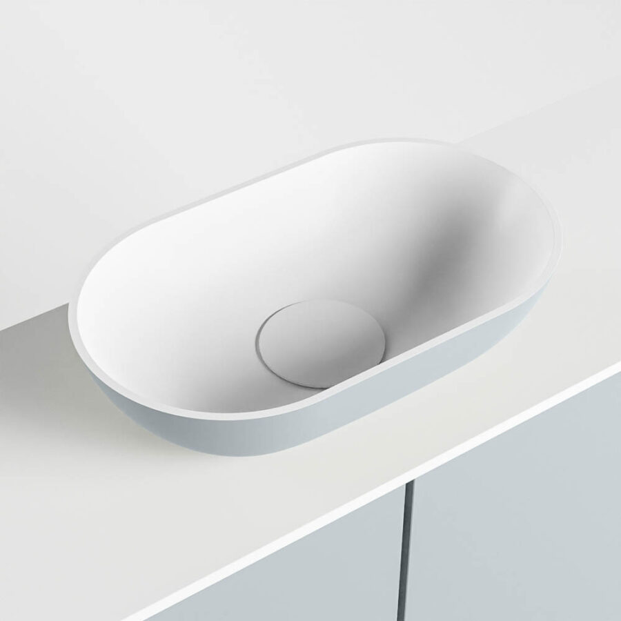 MONDIAZ FOWY toiletmeubel 100cm kleur clay. Waskom positie midden kleur clay | talc. Met 1 kraangat - Afbeelding 7