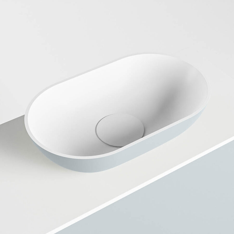 MONDIAZ FOWY toiletmeubel 100cm kleur clay. Waskom positie rechts kleur clay | talc. Zonder kraangat - Afbeelding 7