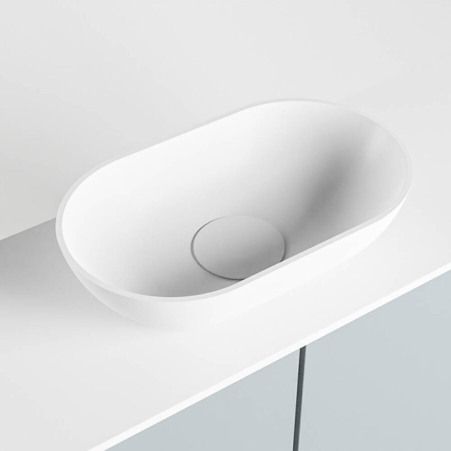 MONDIAZ FOWY toiletmeubel 120cm kleur clay. Waskom positie midden kleur talc | talc. Met 1 kraangat - Afbeelding 7