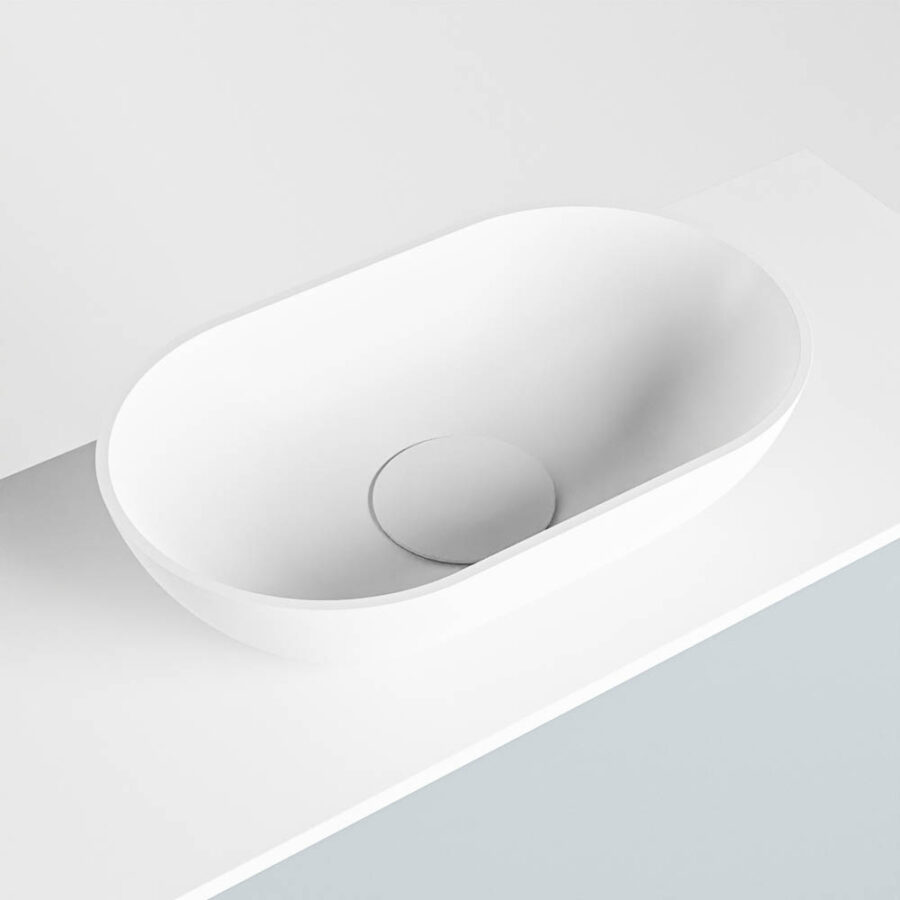 MONDIAZ FOWY toiletmeubel 120cm kleur clay. Waskom positie rechts kleur talc | talc. Met 1 kraangat - Afbeelding 7