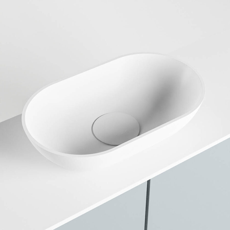 MONDIAZ FOWY toiletmeubel 120cm kleur clay. Waskom positie midden kleur talc | talc. Zonder kraangat - Afbeelding 7