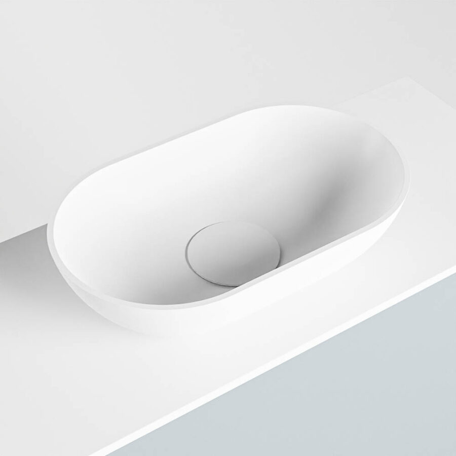 MONDIAZ FOWY toiletmeubel 120cm kleur clay. Waskom positie rechts kleur talc | talc. Zonder kraangat - Afbeelding 7