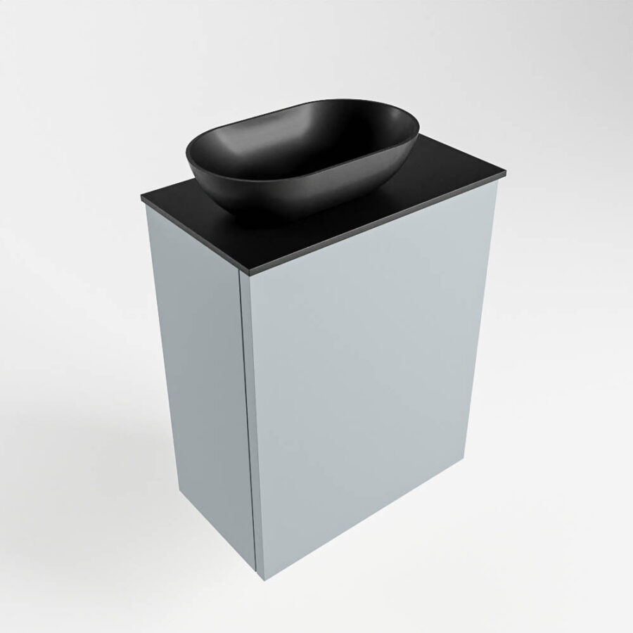 MONDIAZ FOWY toiletmeubel 40cm kleur clay. Waskom positie links kleur urban | urban. Met 1 kraangat - Afbeelding 4