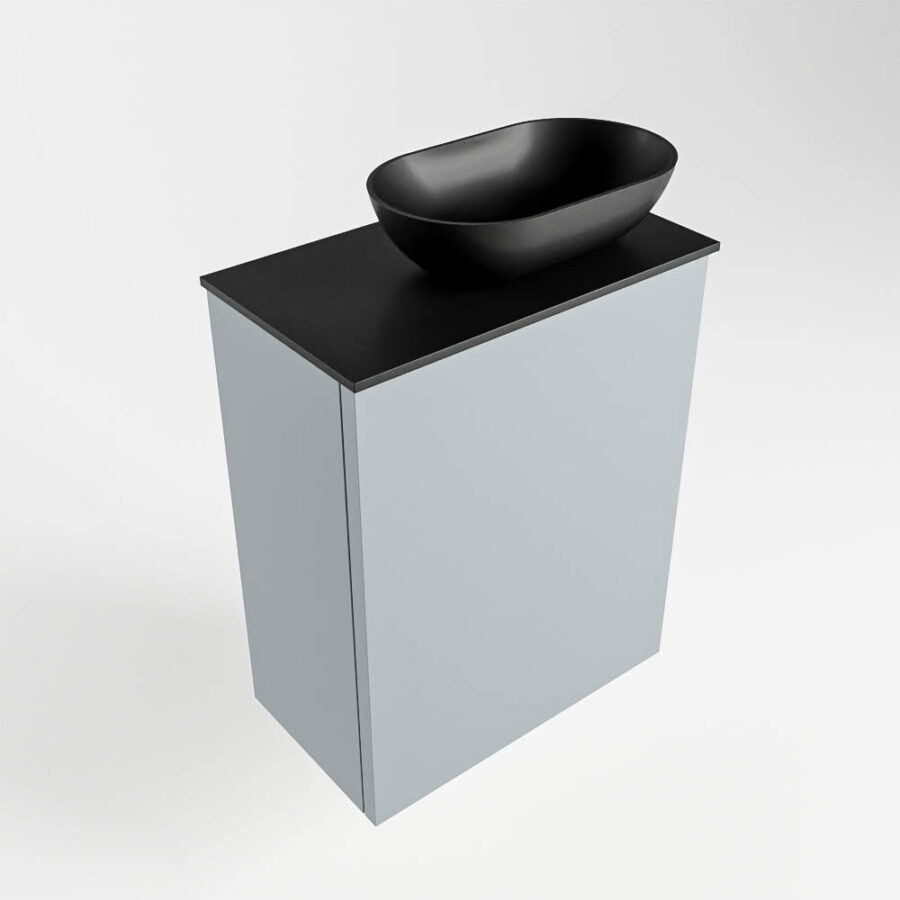MONDIAZ FOWY toiletmeubel 40cm kleur clay. Waskom positie rechts kleur urban | urban. Met 1 kraangat - Afbeelding 4
