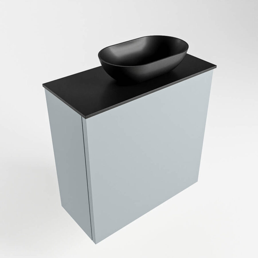 MONDIAZ FOWY toiletmeubel 50cm kleur clay. Waskom positie rechts kleur urban | urban. Met 1 kraangat - Afbeelding 4
