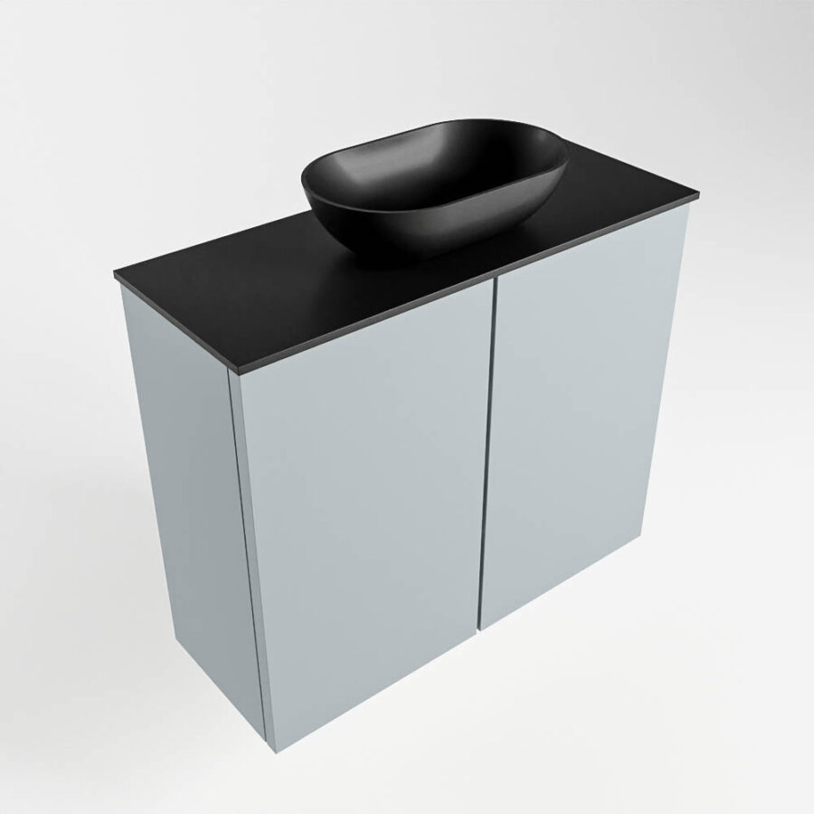 MONDIAZ FOWY toiletmeubel 60cm kleur clay. Waskom positie midden kleur urban | urban. Zonder kraangat - Afbeelding 4
