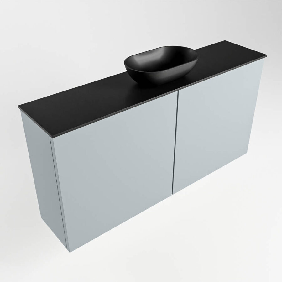 MONDIAZ FOWY toiletmeubel 100cm kleur clay. Waskom positie midden kleur urban | urban. Met 1 kraangat - Afbeelding 4