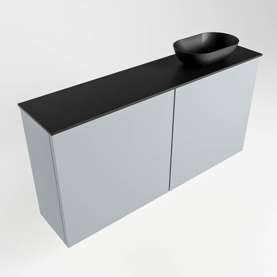 MONDIAZ FOWY toiletmeubel 100cm kleur clay. Waskom positie rechts kleur urban | urban. Zonder kraangat - Afbeelding 4