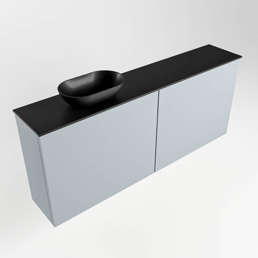 MONDIAZ FOWY toiletmeubel 120cm kleur clay. Waskom positie links kleur urban | urban. Met 1 kraangat - Afbeelding 4