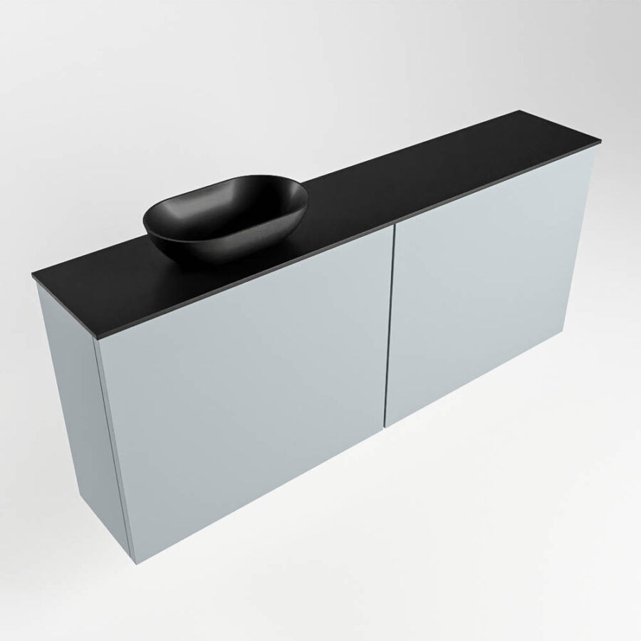 MONDIAZ FOWY toiletmeubel 120cm kleur clay. Waskom positie links kleur urban | urban. Zonder kraangat - Afbeelding 4