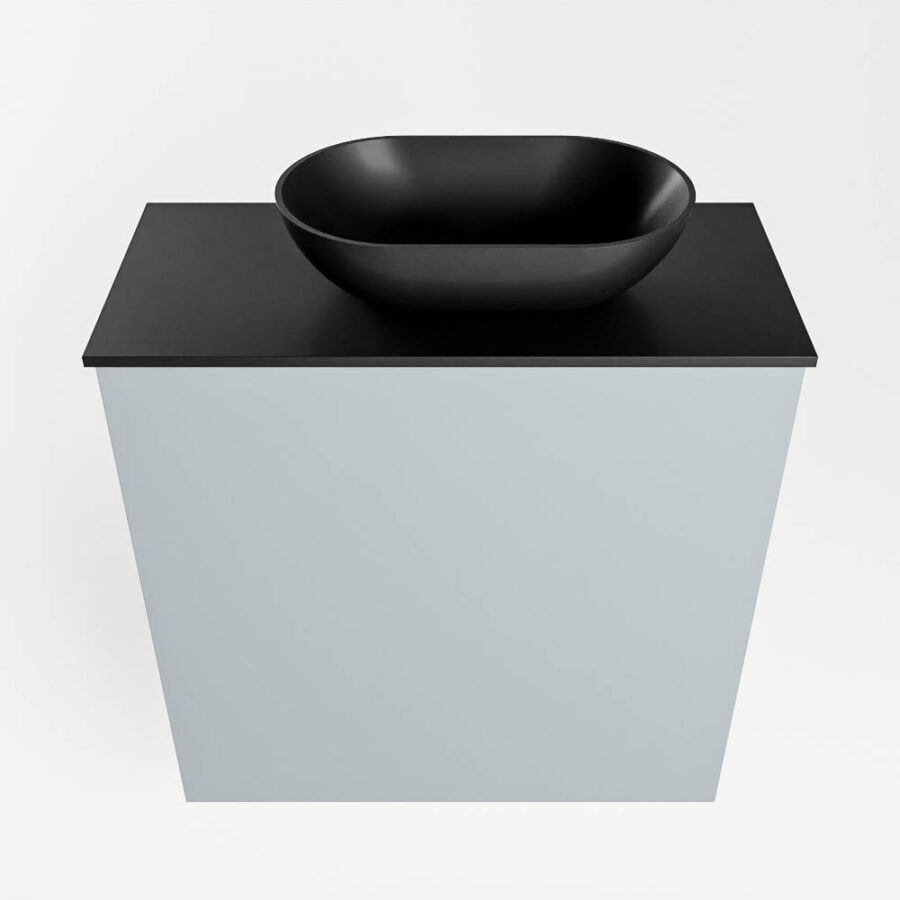 MONDIAZ FOWY toiletmeubel 50cm kleur clay. Waskom positie rechts kleur urban | urban. Met 1 kraangat - Afbeelding 5